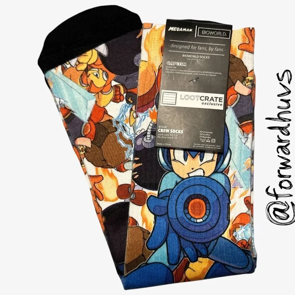 Mega Man Crew Socks – Loot Crate Exclusive – Bioworld